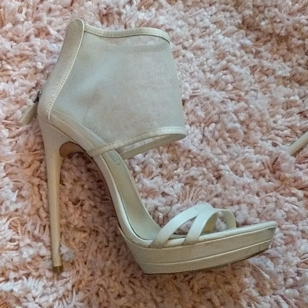 BCBG Maxazria Mesh Stilletos Sandle